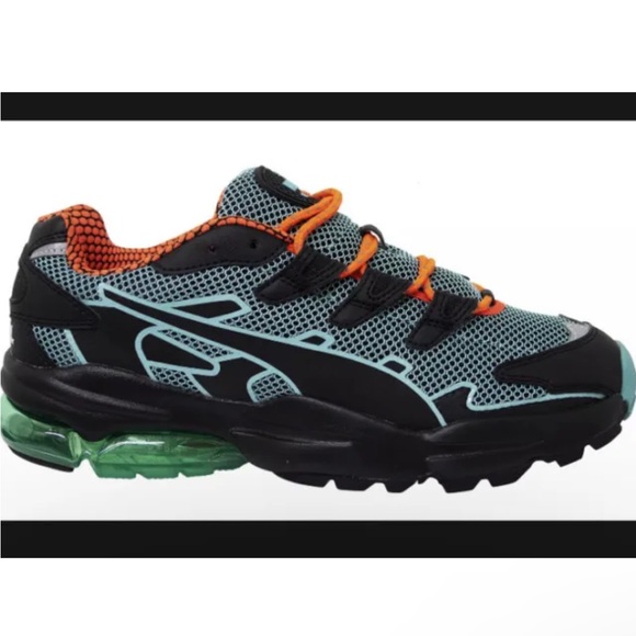 Puma Cell Alien Kotto Black Turquoise Low Lace Up Casual Trainers Mens Size 7.5 - Picture 2 of 5